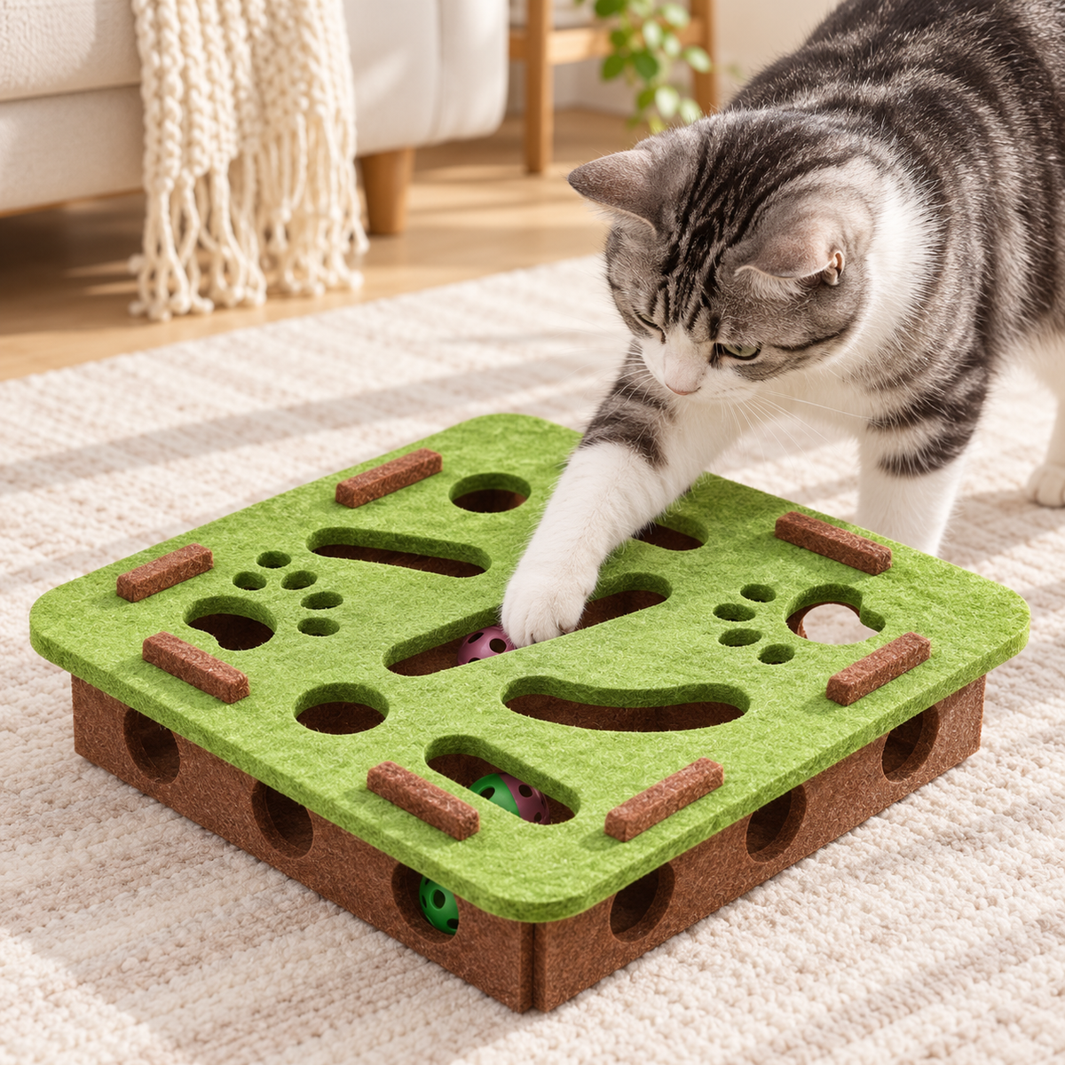 Centre d’activités interactif pour chat ScratchPlay™
