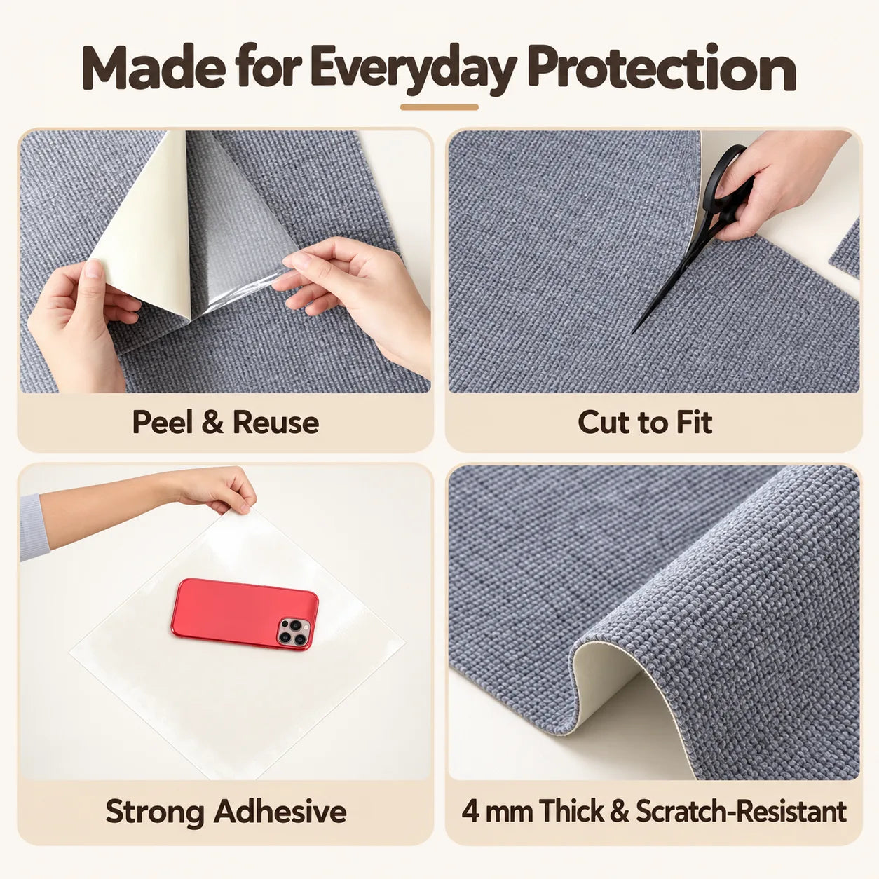 ScratchMat™ Self-Adhesive Cat Scratcher
