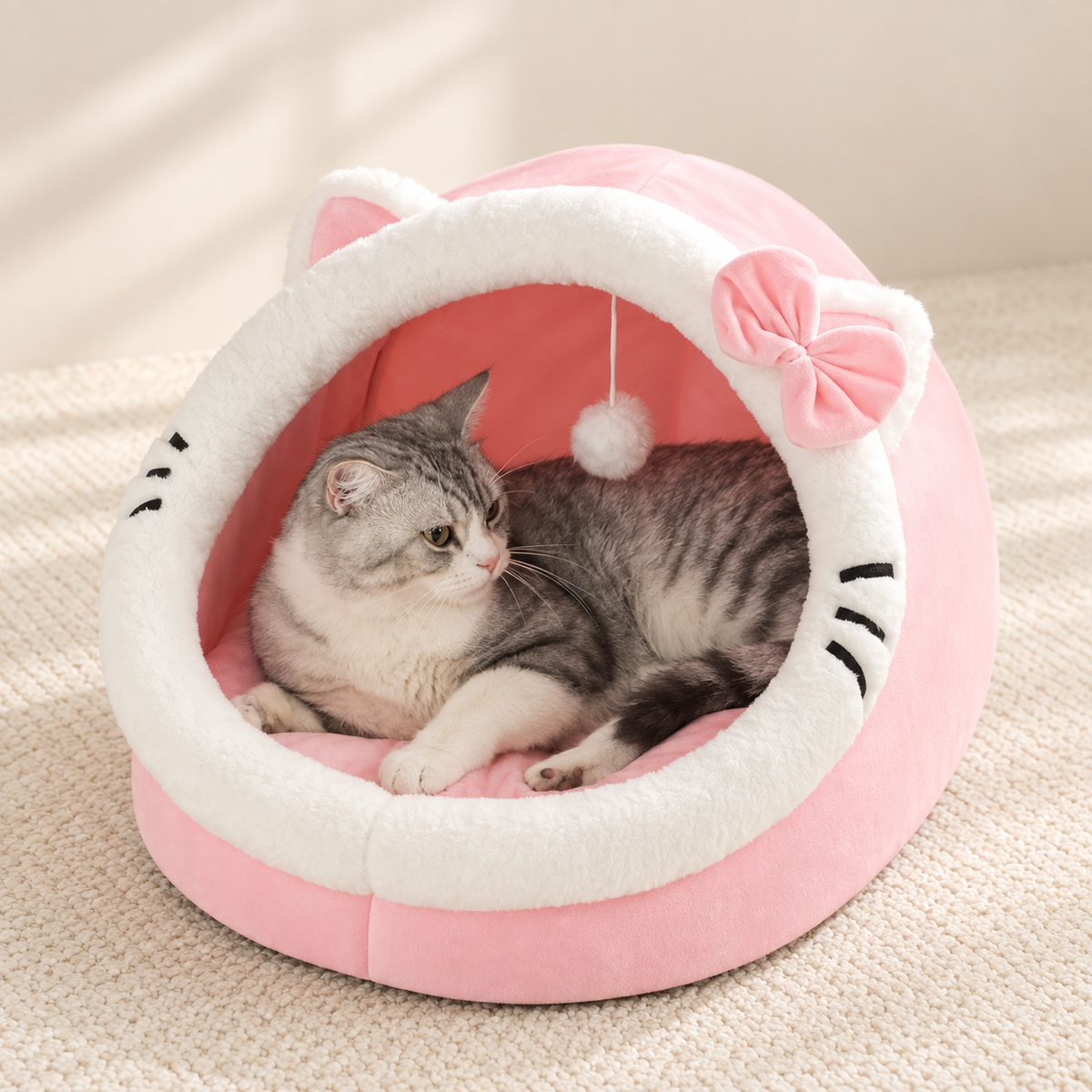 SnuggleCave™ سرير للقطط